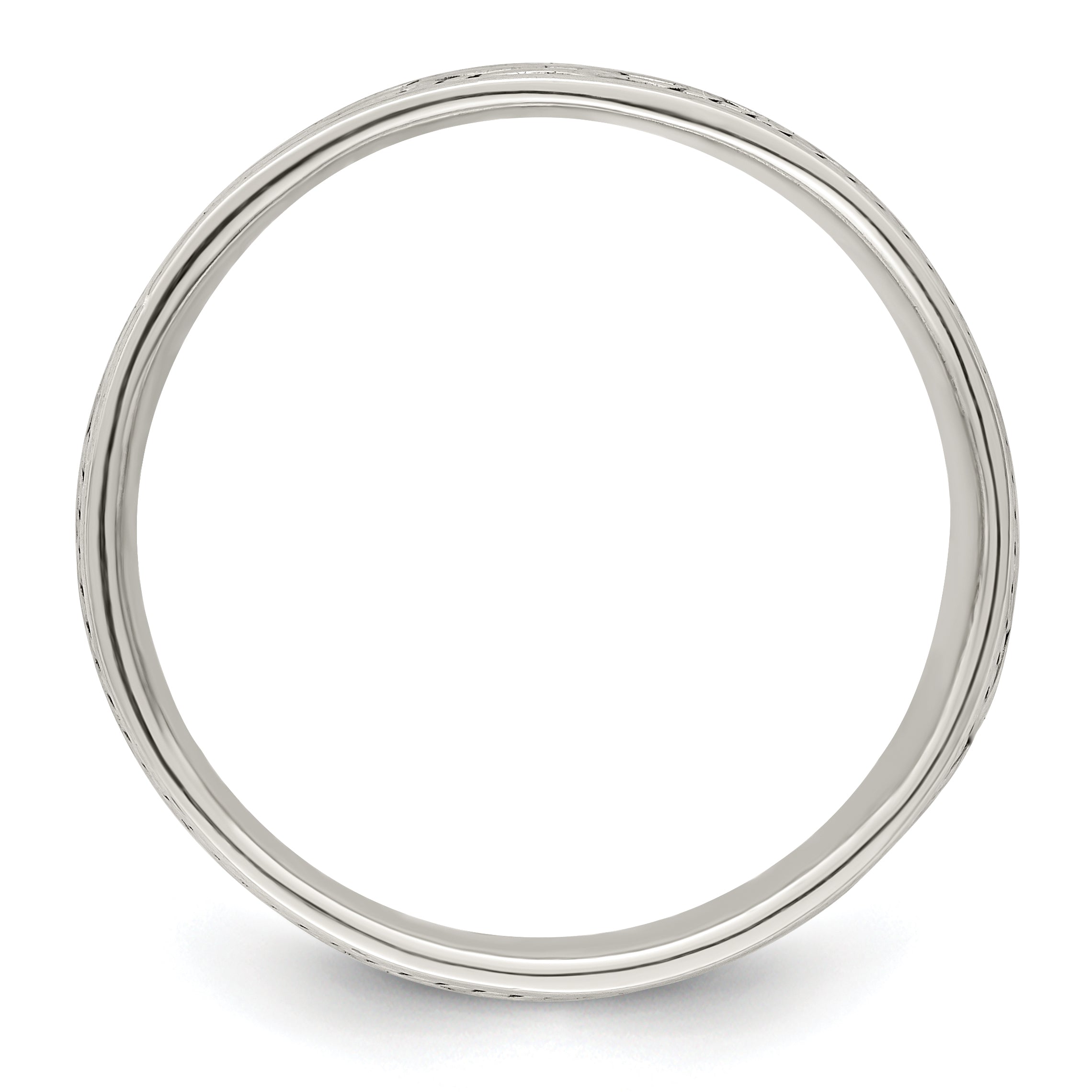 Antiqued Rope Ring in Sterling Silver Secondary image