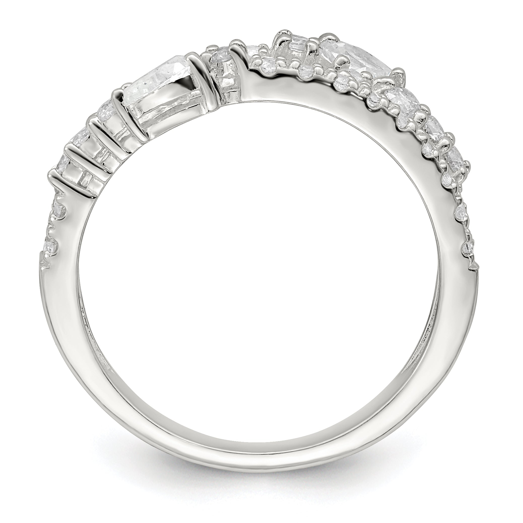 Sterling Silver CZ Ring Secondary image
