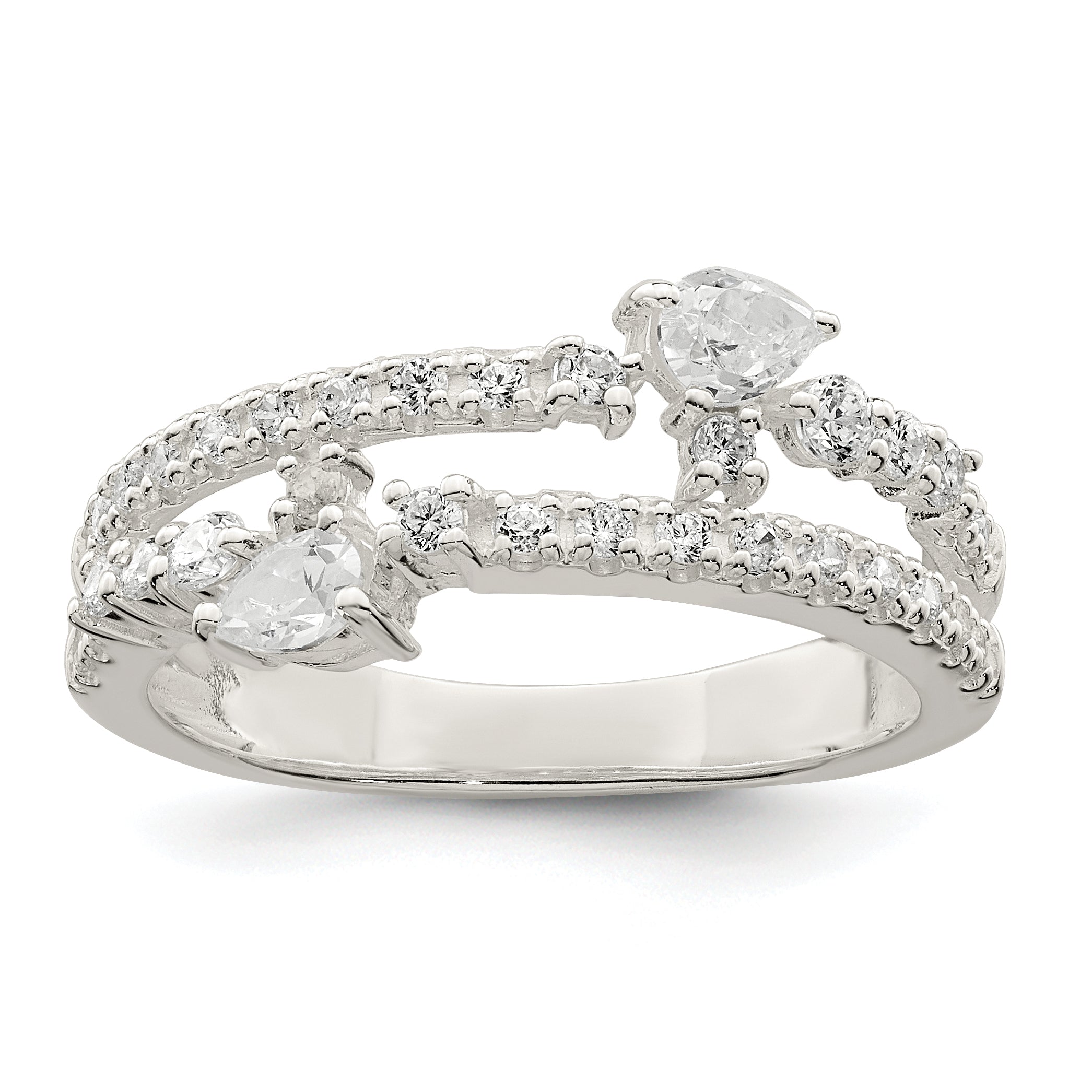 Sterling Silver CZ Ring Main image
