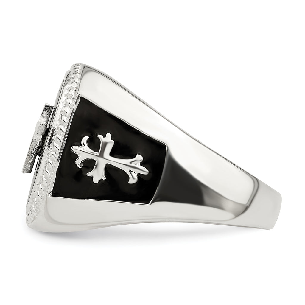 Sterling Silver Black Agate Ring