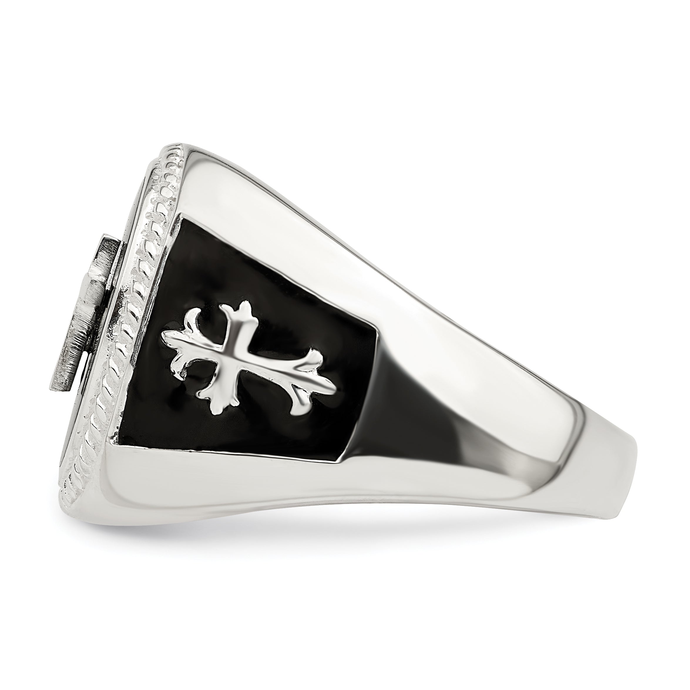 Sterling Silver Black Agate Ring