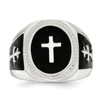 Sterling Silver Black Agate Ring