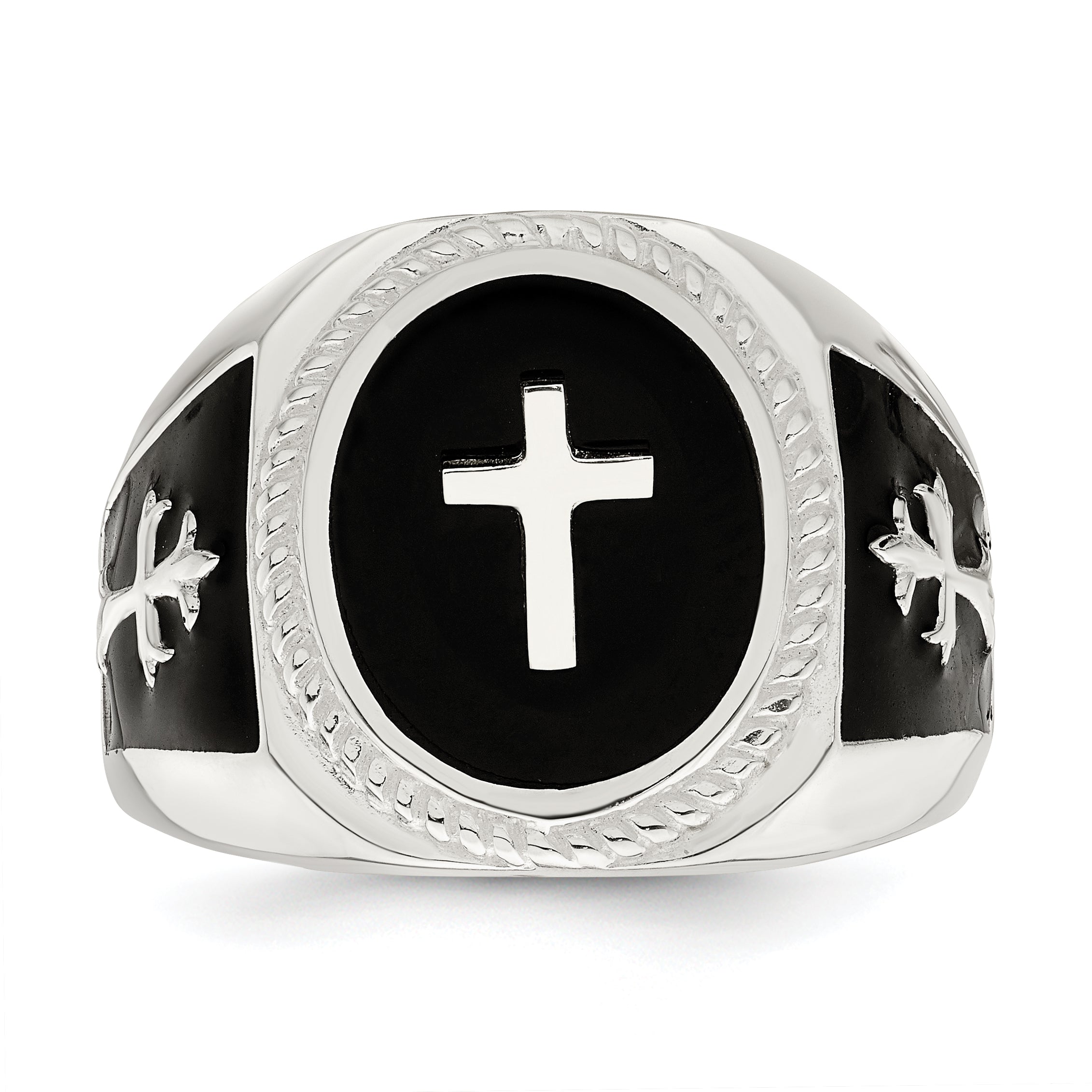 Sterling Silver Black Agate Ring
