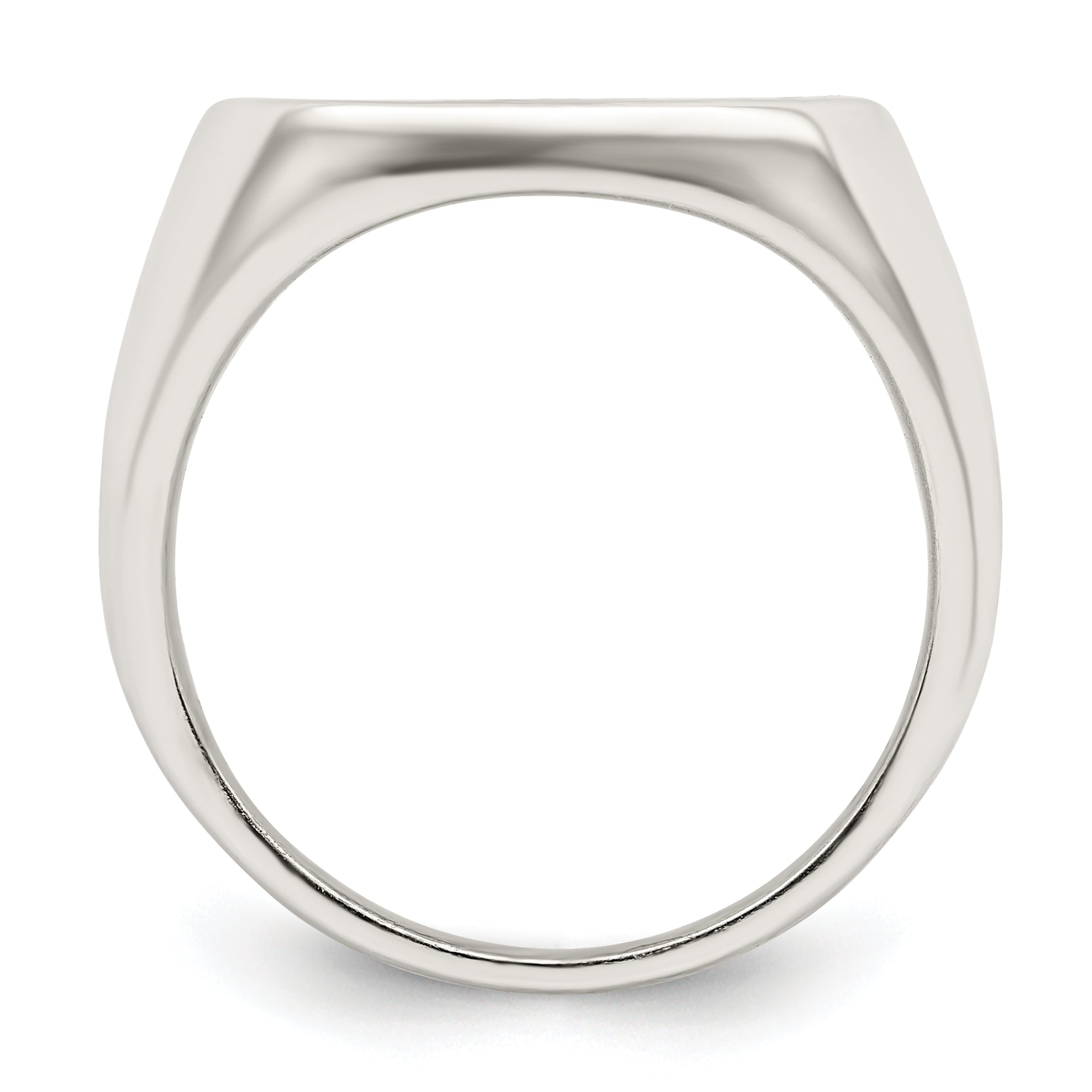 Sterling Silver Rhodium-plated Enameled Cross Ring Secondary image