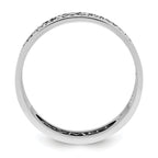 AMEN Sterling Silver Rhodium-plated Size 6.5 Lord's Prayer Ring