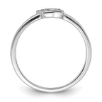 Sterling Silver Rhodium-plated Multi-color Enameled Dog Children's Ring