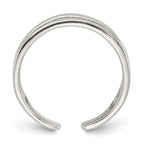 Sterling Silver Polished Set of 2 Toe Rings
