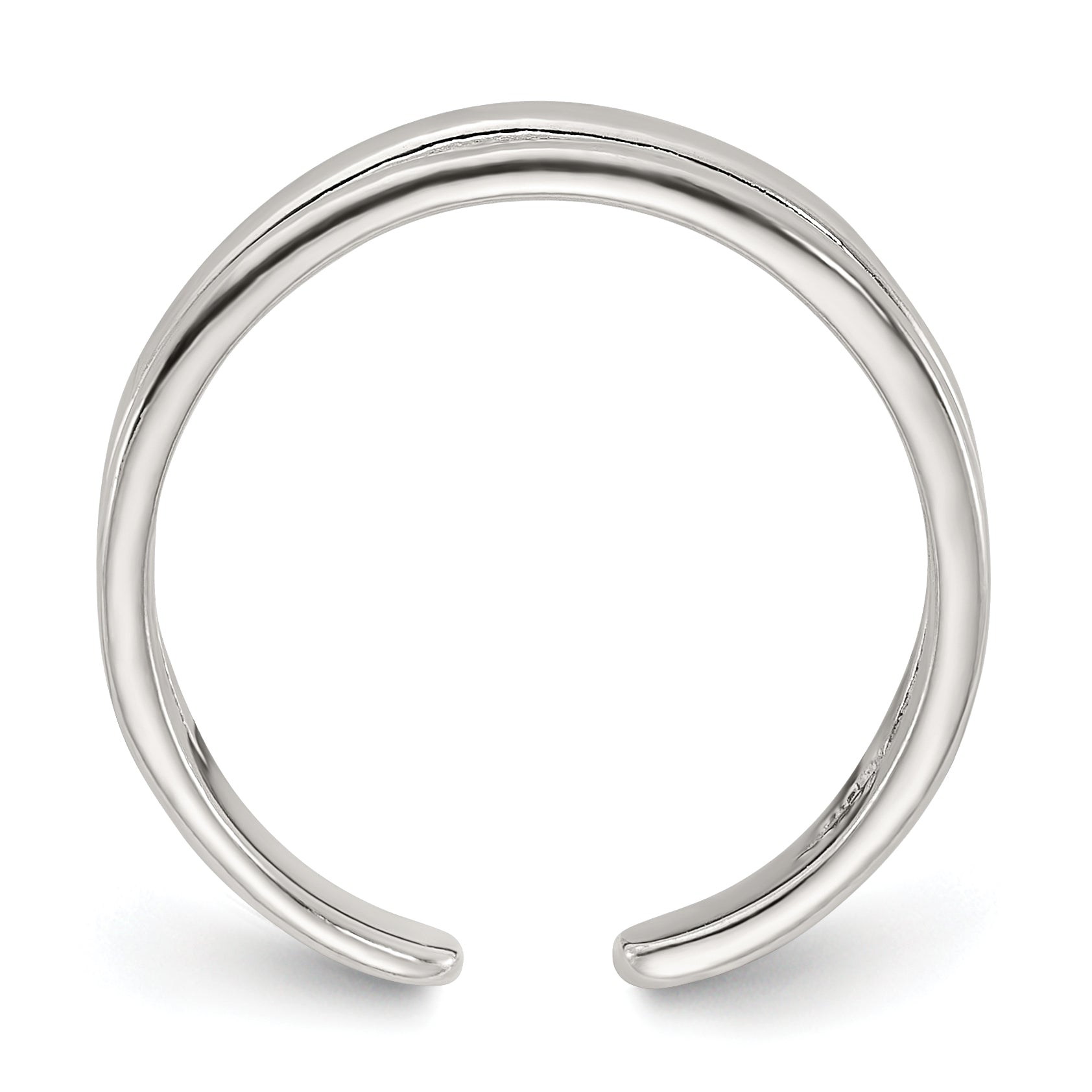 Sterling Silver Polished Set of 2 Toe Rings