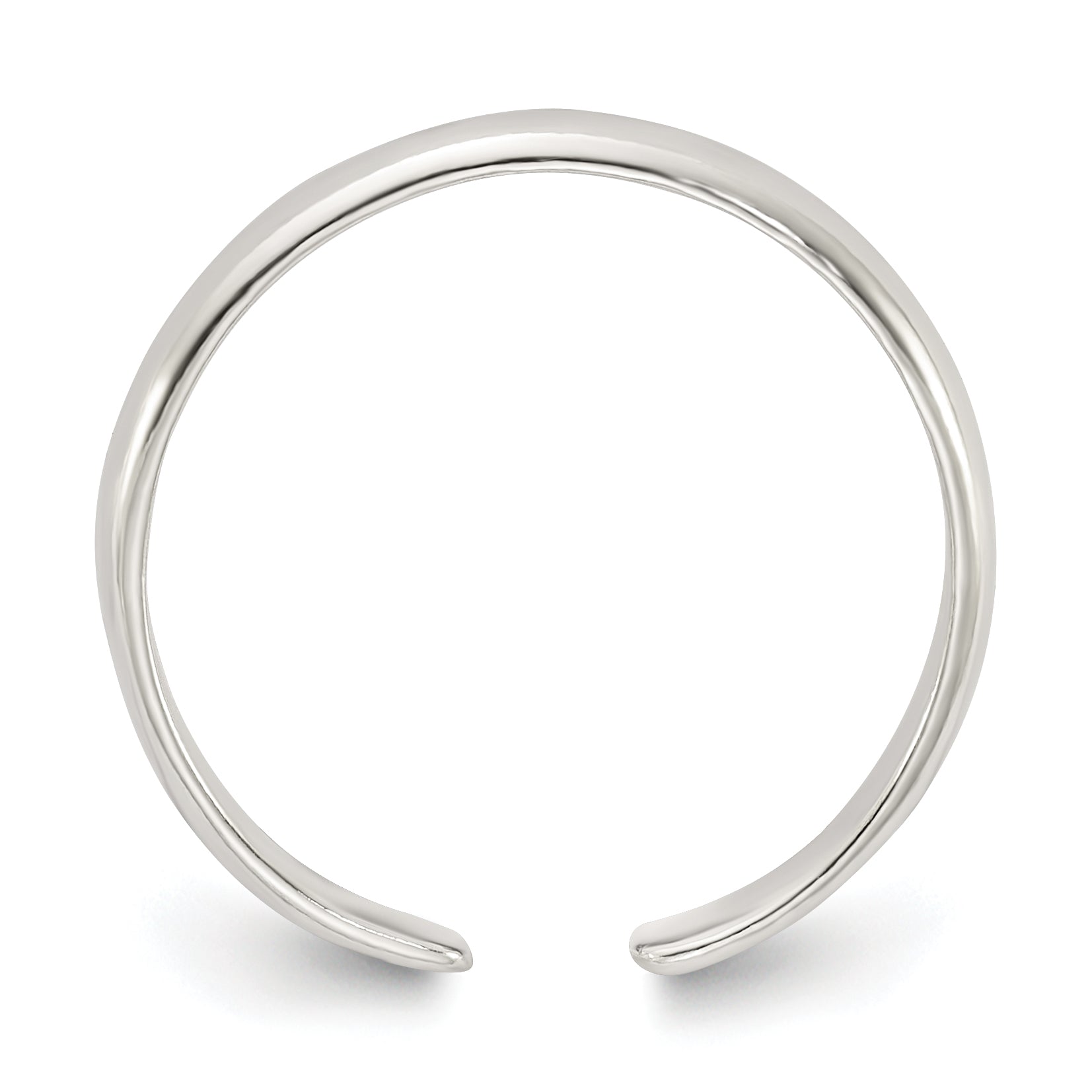 Sterling Silver Polished Set of 2 Toe Rings