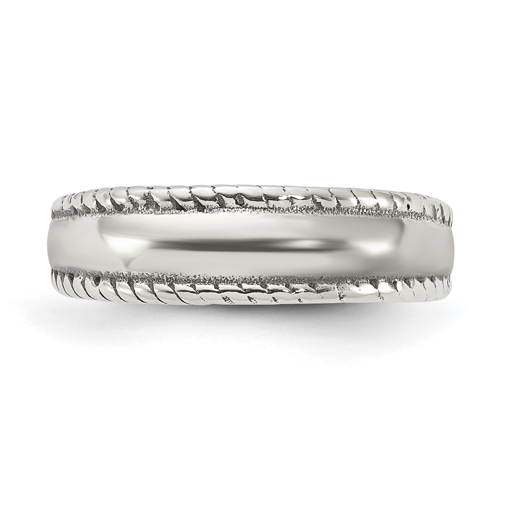 Sterling Silver Polished and Antiqued Set of 2 Toe Rings