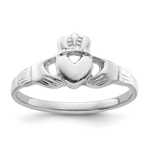 Claddagh Ring in Sterling Silver, 1.9mm, Size 6–8 - Sophia Jewelers