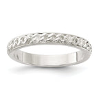 Sterling Silver Chain Inlay Design 3mm Band