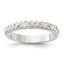 Sterling Silver Chain Inlay Design 3mm Band