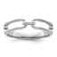 Sterling Silver Rhodium-plated Polished Ring