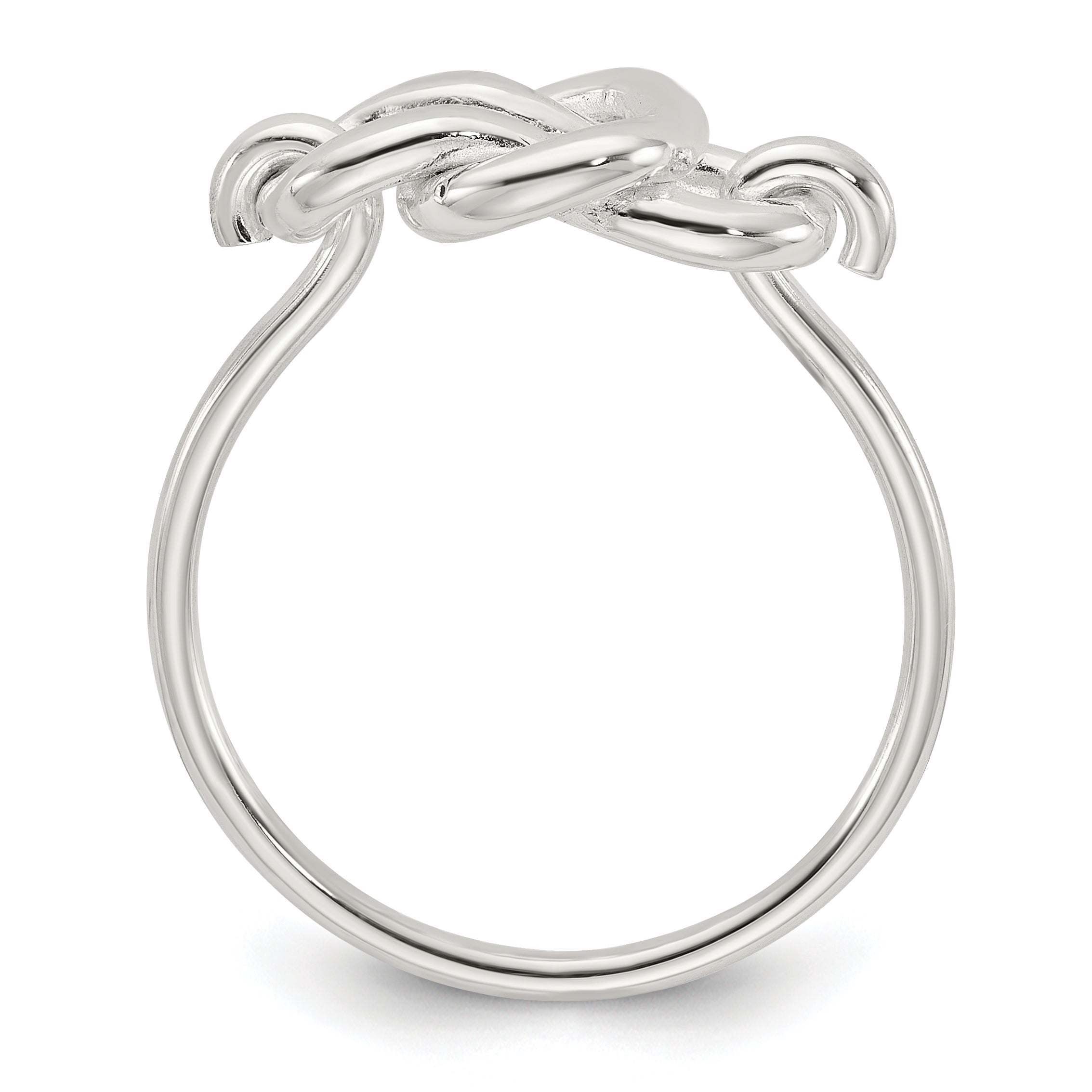 Sterling Silver Polished Fancy Knot Ring Secondary image