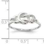 Sterling Silver Polished Fancy Knot Ring
