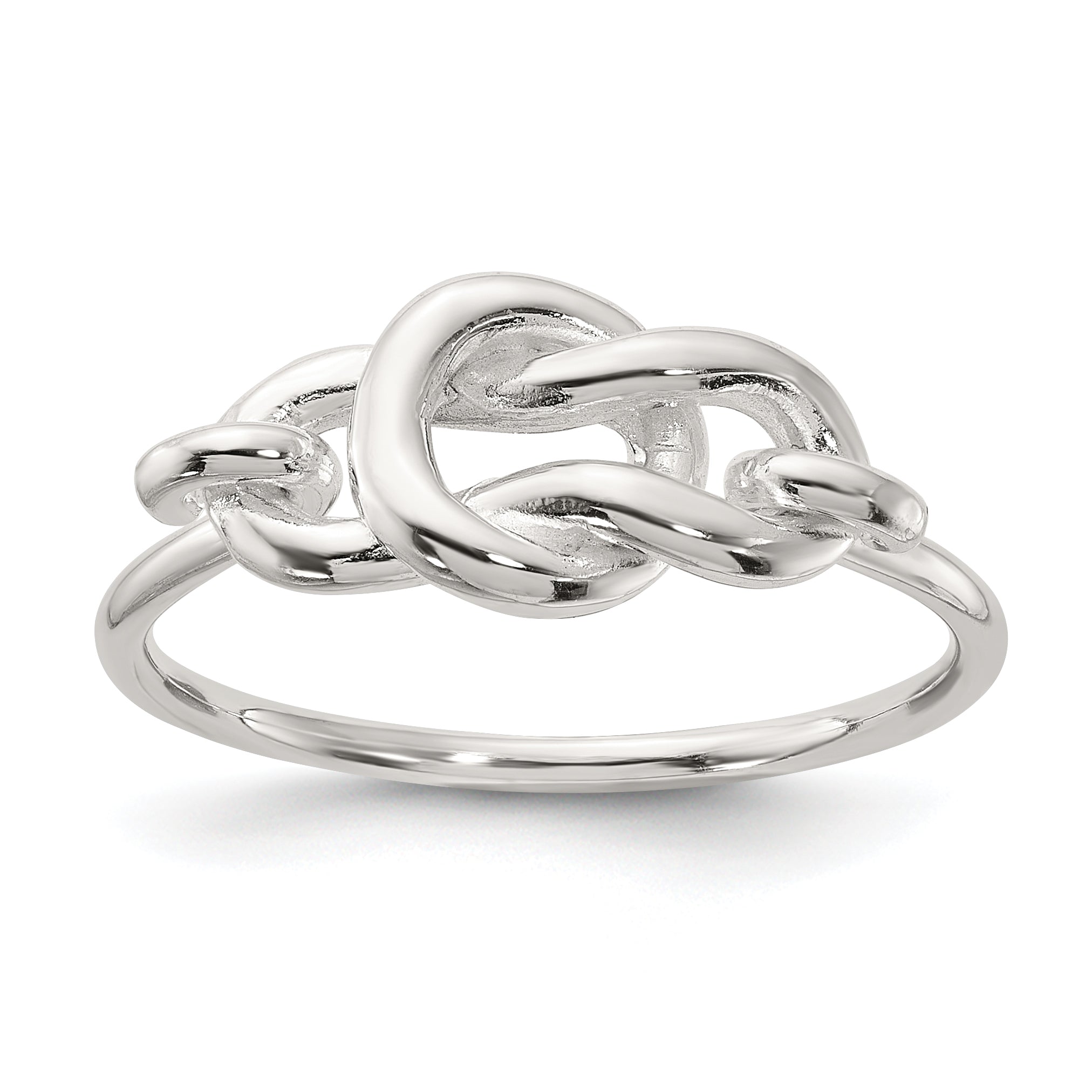 Sterling Silver Polished Fancy Knot Ring Main image