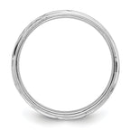 Sterling Silver Rhodium-Plated with Antiqued 9mm Zig Zag Band Ring