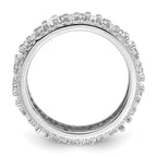 Sterling Silver Rhodium-Plated Cubic Zirconi Eternity Band