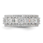 Sterling Silver Rhodium-Plated Cubic Zirconi Eternity Band
