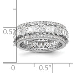 Sterling Silver Rhodium-Plated Cubic Zirconi Eternity Band