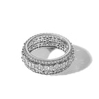 Sterling Silver Rhodium-Plated Cubic Zirconi Eternity Band