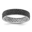 Sterling Silver Rhodium-Plated Black Spinel 5mm Band