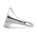 Sterling Silver Rhodium-plated Polished CZ Fashion Ring