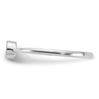 Sterling Silver Rhodium-Plated Cubic Zirconi Ring