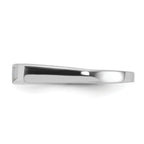 Sterling Silver Rhodium-Plated Mother of Pearl Inlay Ring