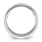Sterling Silver Rhodium-Plated Multi Color Cubic Zirconi 3 Band Set