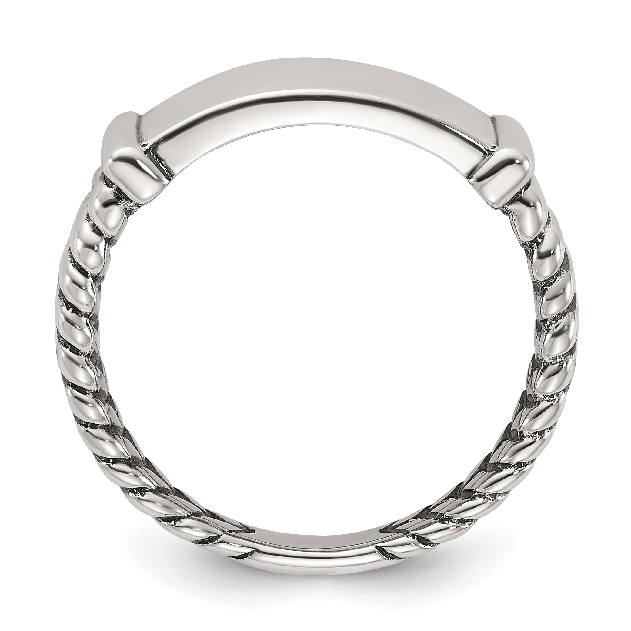 Sterling Silver Oxidized Men's Ring Main image