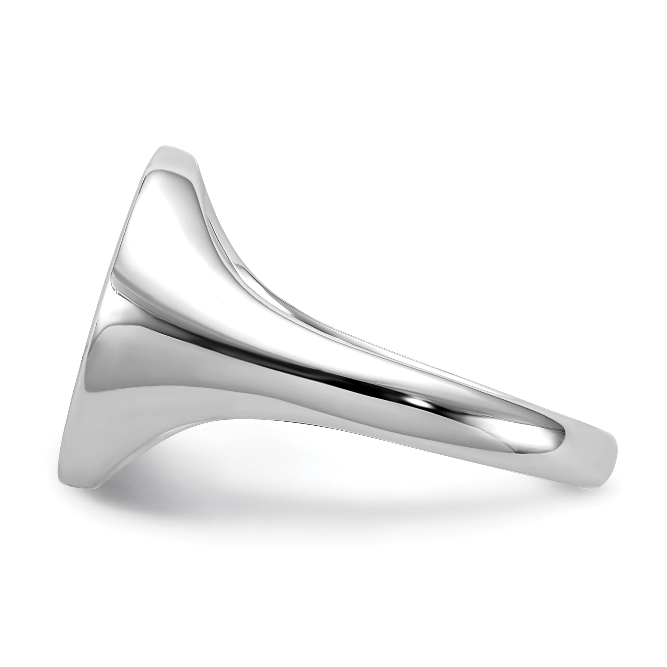 Sterling Silver Rhodium-plated Polished CZ Fashion Men's Ring