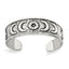 Sterling Silver Polished and Antiqued Moon and Star Toe Ring