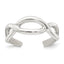 Sterling Silver Polished Criss Cross Adjustable Toe Ring