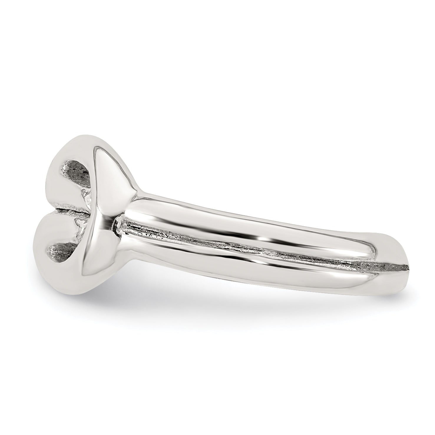 Sterling Silver Polished Knot Infinity Adjustable Toe Ring