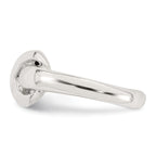 Sterling Silver Polished Infinity Adjustable Toe Ring