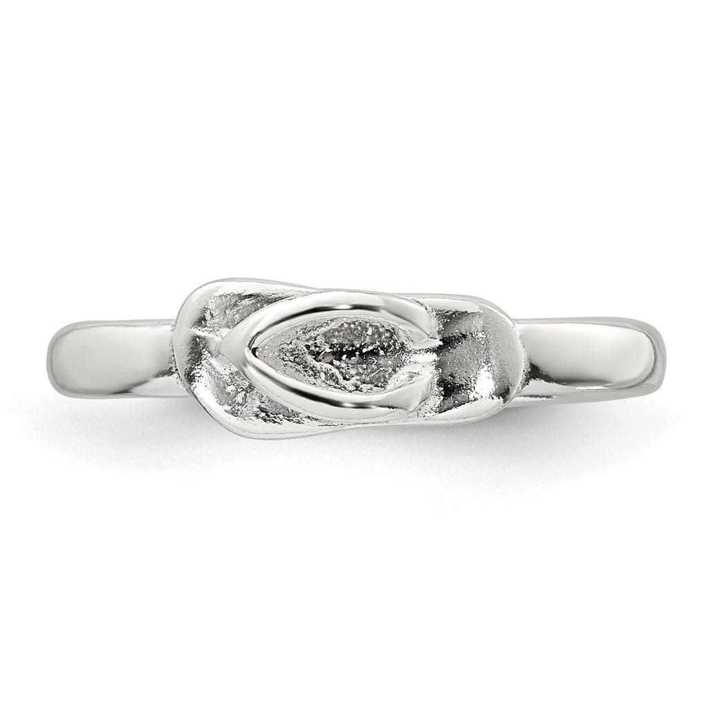 Sterling Silver Polished Flip Flop Toe Ring