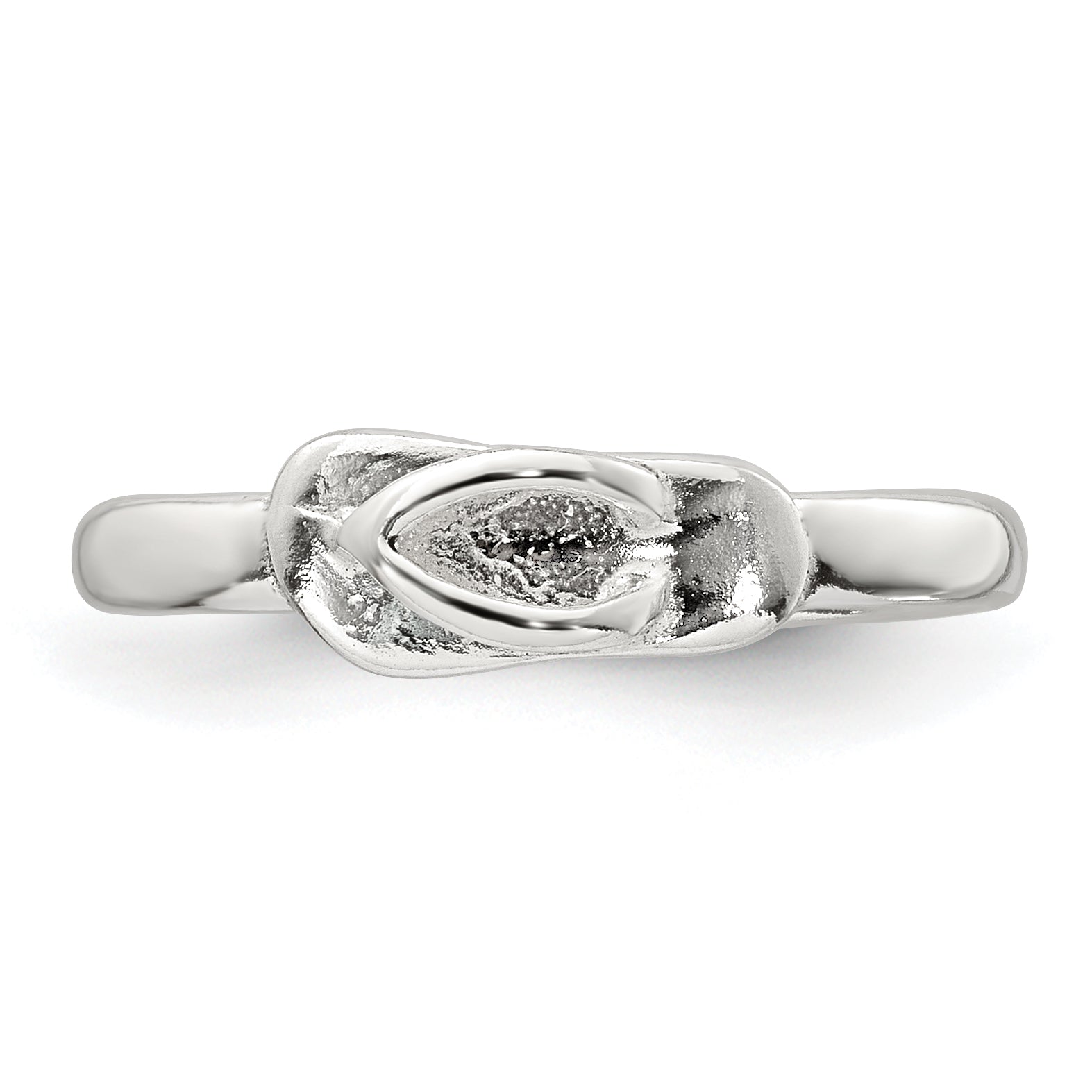 Sterling Silver Polished Flip Flop Toe Ring