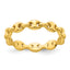 Sterling Silver Gold-tone Polished Mariner Link Size 8 Ring