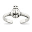 Sterling Silver Antiqued Ladybug Toe Ring