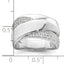 Sterling Silver Rhodium-Plated Polished Fancy Cubic Zirconi Size 8 Ring