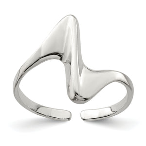 Toe Ring in Sterling Silver, Adjustable - Sophia Jewelers