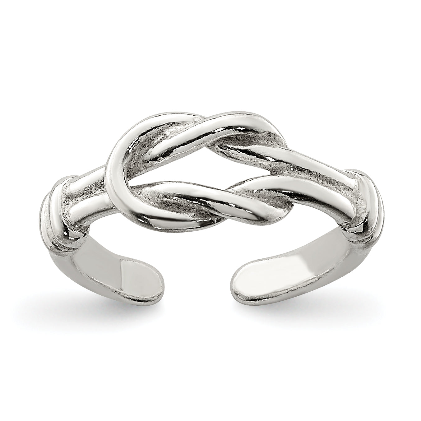 Sterling Silver Love Knot Toe Ring Main image