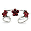 Sterling Silver StelluxT Crystal Floral Toe Ring