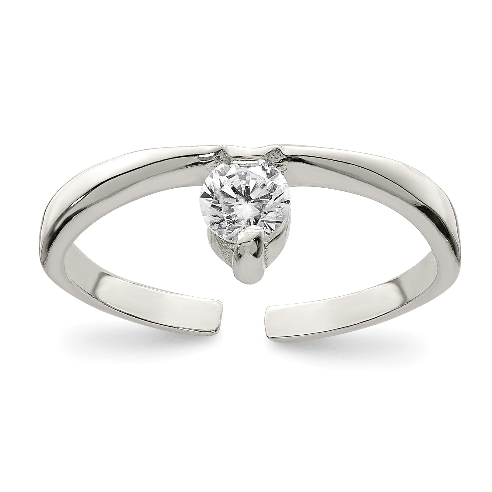 Sterling Silver CZ Toe Ring Main image