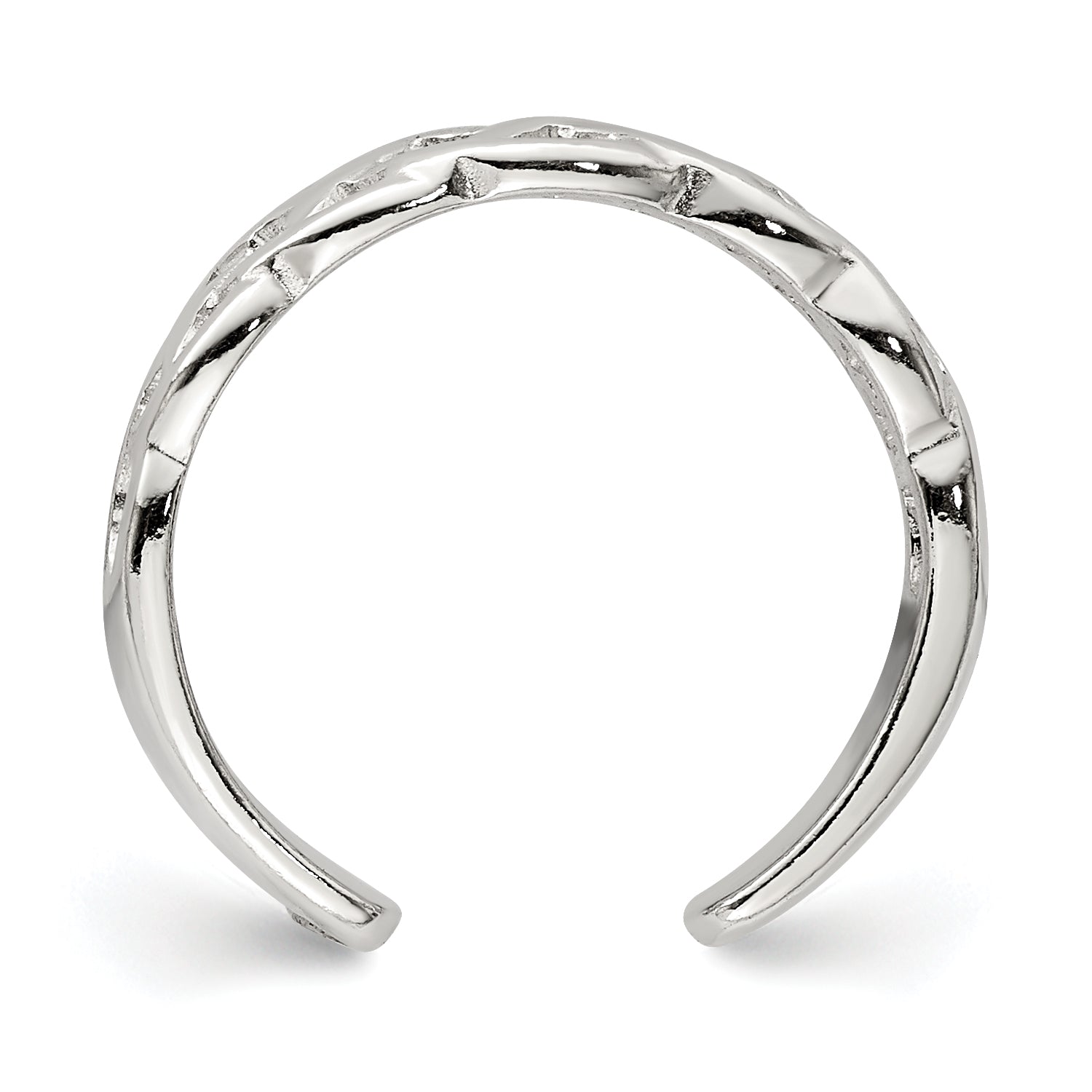 Sterling Silver Celtic Weave Toe Ring Secondary image