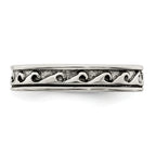 Sterling Silver Antiqued Adjustable Toe Ring