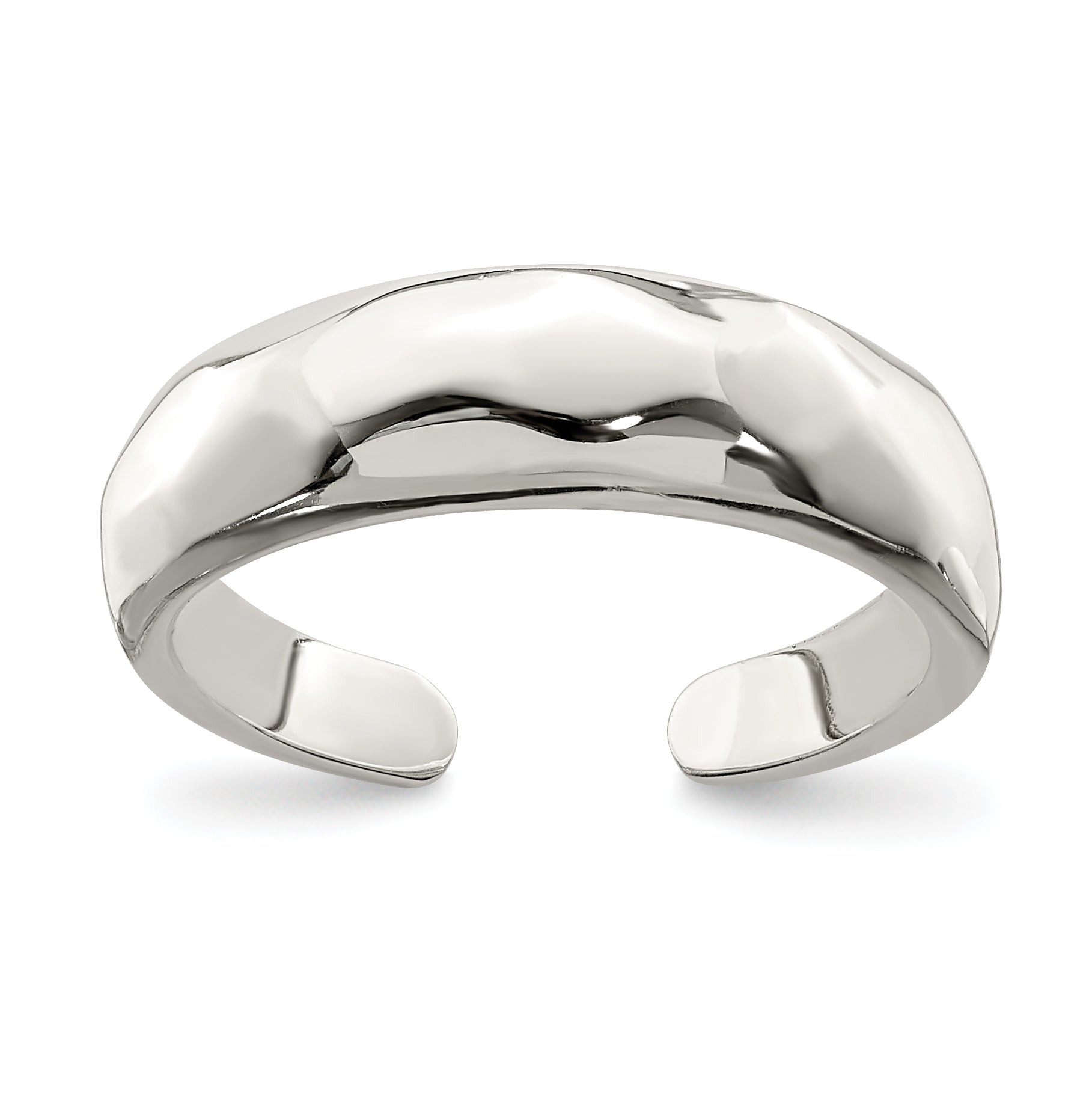 Sterling Silver Solid Polished Domed Toe Ring Main image