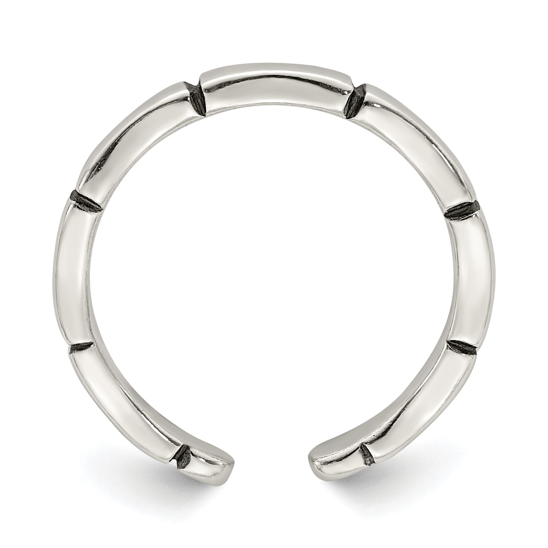 Sterling Silver Solid Toe Ring Secondary image